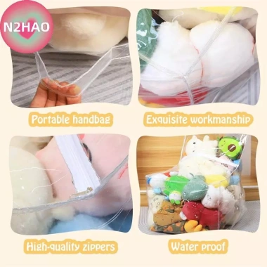 N2HAO Ghế 2in1 Trẻ Em - Phân Lưu, Lưu Trữ PVC, Túi Trong Suốt, Hộp Ghế cho Phòng Ngủ & Chơi - 302k 3