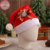 N2HAO Mũ Ông Già Noel Đỏ Ấm Áp Thoải Mái Trang Trí Giáng Sinh Người Lớn 2