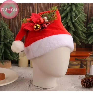 N2HAO Mũ Ông Già Noel Đỏ Ấm Áp Thoải Mái Trang Trí Giáng Sinh Người Lớn 3 N2HAO Mũ Ông Già Noel Đỏ Ấm Áp Thoải Mái Trang Trí Giáng Sinh Người Lớn 3