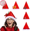 N2HAO Mũ Ông Già Noel Đỏ Ấm Áp Thoải Mái Trang Trí Giáng Sinh Người Lớn 4