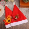 N2HAO Mũ Ông Già Noel Đỏ Ấm Áp Thoải Mái Trang Trí Giáng Sinh Người Lớn 7
