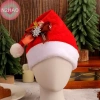 N2HAO Mũ Ông Già Noel Đỏ Ấm Áp Thoải Mái Trang Trí Giáng Sinh Người Lớn 8