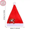N2HAO Mũ Ông Già Noel Đỏ Ấm Áp Thoải Mái Trang Trí Giáng Sinh Người Lớn 9