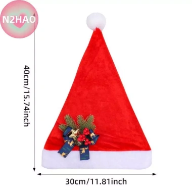 N2HAO Mũ Ông Già Noel Đỏ Ấm Áp Thoải Mái Trang Trí Giáng Sinh Người Lớn 10 N2HAO Mũ Ông Già Noel Đỏ Ấm Áp Thoải Mái Trang Trí Giáng Sinh Người Lớn 10