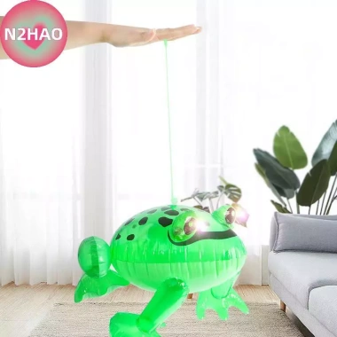 N2HAO Phát Sáng Bơm Hơi Xanh Lá Cây Bó Ếch Toad Ballon - Đồ Chơi Ngộ Nghĩnh Trẻ Em, Quà Sinh Nhật & Trang Trí Đám Cưới 2