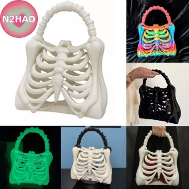 N2HAO Túi Xách 3D Gothic Skeleton Ribcage - Phụ Kiện Halloween Giá 305.030₫