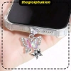 Nắp bảo vệ cổng sạc iPhone PVC trong suốt kiểu butterfly – Chống bụi, DIY lỗ cắm