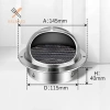 Nắp Lỗ Thông Hơi Thép Không Gỉ Tròn Rrlnmd cho Hệ Thống HVAC - Giá Ưu Đãi 32.340₫ 10