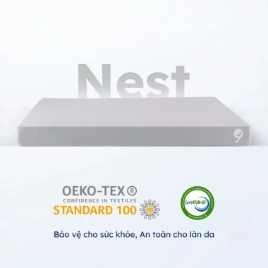 Nệm Foam Nest Ru9 15cm - Ngăn Chuyển Động, 2 Lớp Foam Vững Chắc, Giá Ưu Đãi 5.9 Triệu