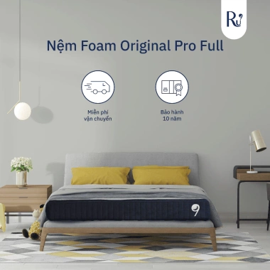 Nệm Foam Original Pro Ru9 25cm Cao Cấp - 5 Lớp Foam 3 Vùng Nâng Đỡ, Tản Nhiệt, Giá Ưu Đãi 13.85 Triệu 10
