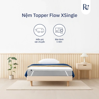 Nệm Foam Topper 5cm Cao Cấp 2 Lớp Êm Ái, Dễ Cuộn Gọn, Tặng Túi Đựng - Giá Ưu Đãi 3,07 Triệu 9