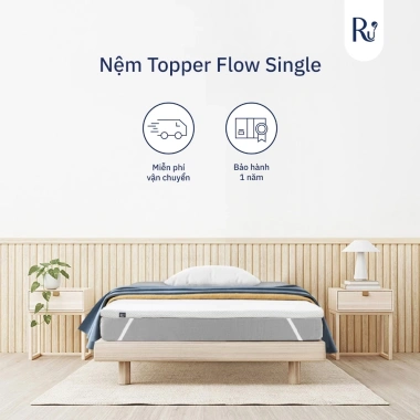 Nệm Foam Topper 5cm Cao Cấp 2 Lớp Êm Ái, Dễ Cuộn Gọn, Tặng Túi Đựng - Giá Ưu Đãi 3,07 Triệu 10