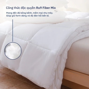 Nệm Topper Mây Microfiber Ru9 8cm - Lông Vũ Nhân Tạo, Bọc 5 Sao, Giá 3.07 Triệu 3