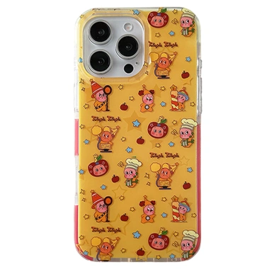 Nến Dễ Thương Apple Starman Hard IMD - Vỏ iPhone 17 16 15 14 Pro Max 13 kèm Dây chuyền Trái Tim - Bảo vệ chống va chạm