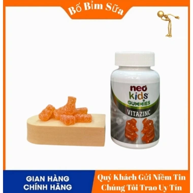 NEO KIDS Gummies Kẽm Hữu Cơ 60 Viên Nhai Chính Hãng Giá Ưu Đãi 289,000₫
