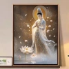 Ngồi Sen Quan Âm Chữ Thập 2.025 - Phong Cách Trung Hoa, Thêu Tay, In Chữ Thập, Gói Chất Liệu, Giá ưu đãi 325.068 VND 6