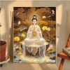 Ngồi Sen Quan Âm Chữ Thập 2.025 - Phong Cách Trung Hoa, Thêu Tay, In Chữ Thập, Gói Chất Liệu, Giá ưu đãi 325.068 VND 7