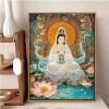 Ngồi Sen Quan Âm Chữ Thập 2.025 - Phong Cách Trung Hoa, Thêu Tay, In Chữ Thập, Gói Chất Liệu, Giá ưu đãi 325.068 VND 9