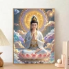 Ngồi Sen Quan Âm Chữ Thập Handmade Thêu Riêng, In Hoa Sen, Giá 312.519₫ 2