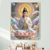 Ngồi Sen Quan Âm Chữ Thập Handmade Thêu Riêng, In Hoa Sen, Giá 312.519₫ 4
