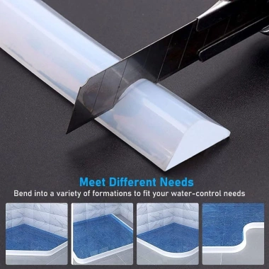Ngưỡng vòi hoa sen ROLY - Bồn rửa tách khô ướt, rào chắn silicon gập lại, bảo vệ đập nước phòng tắm