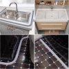 Ngưỡng vòi hoa sen ROLY - Bồn rửa tách khô ướt, rào chắn silicon gập lại, bảo vệ đập nước phòng tắm 8