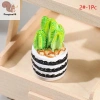 Nhà búp bê 1/4 - Bộ 12 cây thu nhỏ chậu xương rồng, mô hình phong cảnh vi mô, trang trí sân vườn, phụ kiện COD 45.320₫ 10