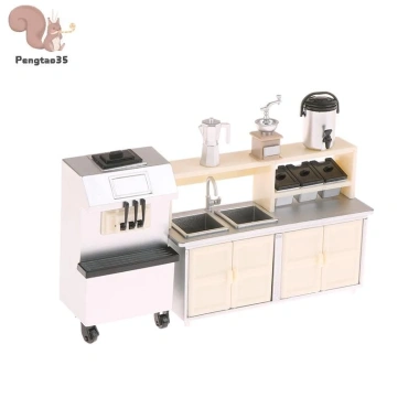 Nhà Búp Bê Máy Làm Kem Trà Sữa Bàn Làm Việc Đa Năng Trang Trí Nội Thất Giá 41.690 VND 7
