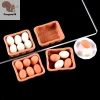 Nhà Búp Bê Mô Phỏng Khay Trứng 1/12 Phụ Kiện Trang Trí Nhà Bếp Đồ Chơi COD 6