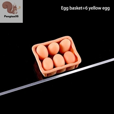 Nhà Búp Bê Mô Phỏng Khay Trứng 1/12 Phụ Kiện Trang Trí Nhà Bếp Đồ Chơi COD