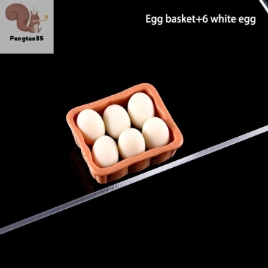 Nhà Búp Bê Mô Phỏng Khay Trứng 1/12 Phụ Kiện Trang Trí Nhà Bếp Đồ Chơi COD