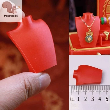 Nhà Búp Bê Thu Nhỏ Phương Tây - Hộp Trưng Bày Vòng Cổ Mô Phỏng, Phụ Kiện COD 68.640₫