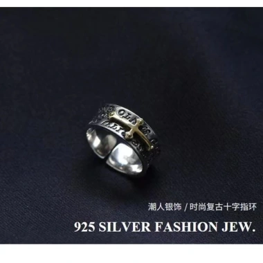 Nhẫn Chữ Thập Bạc 925 DAMAI - Kiểu Retro Mở, Thời Trang, Giá chỉ 88.249₫