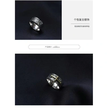 Nhẫn Chữ Thập Bạc 925 DAMAI - Kiểu Retro Mở, Thời Trang, Giá chỉ 88.249₫