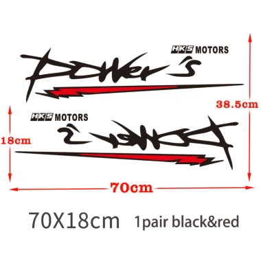 Nhãn dán cửa ô tô HKS MOTORS POWER Decal Vinyl chống nước, phản quang, chống trầy xước cho ô tô, xe máy, xe tải 8