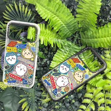 Nhãn dán hành lý Chiikawa dễ thương, vỏ sạc từ tính không dây cho iPhone 11-17 Pro Max, acrylic, chống sốc cứng