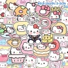 Nhãn Dán Hello Kitty - Set 100 Sticker Mèo Đáng Yêu Trang Trí Laptop Điện Thoại Giá Chỉ 22000đ 3