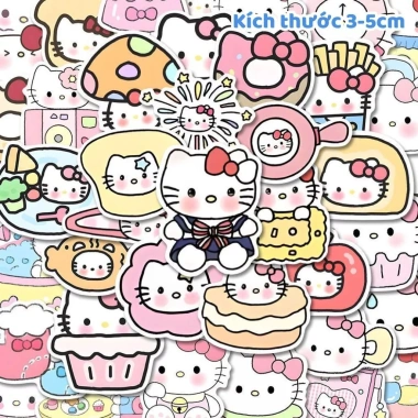 Nhãn Dán Hello Kitty - Set 100 Sticker Mèo Đáng Yêu Trang Trí Laptop Điện Thoại Giá Chỉ 22000đ 3 Nhãn Dán Hello Kitty - Set 100 Sticker Mèo Đáng Yêu Trang Trí Laptop Điện Thoại Giá Chỉ 22000đ 3