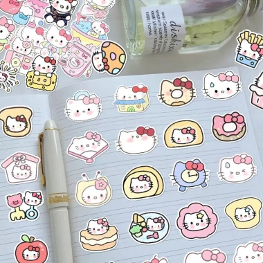 Nhãn Dán Hello Kitty - Set 100 Sticker Mèo Đáng Yêu Trang Trí Laptop Điện Thoại Giá Chỉ 22000đ 4 Nhãn Dán Hello Kitty - Set 100 Sticker Mèo Đáng Yêu Trang Trí Laptop Điện Thoại Giá Chỉ 22000đ 4