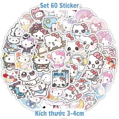Nhãn Dán Hello Kitty - Set 100 Sticker Mèo Đáng Yêu Trang Trí Laptop Điện Thoại Giá Chỉ 22000đ 8 Nhãn Dán Hello Kitty - Set 100 Sticker Mèo Đáng Yêu Trang Trí Laptop Điện Thoại Giá Chỉ 22000đ 8