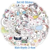 Nhãn Dán Hello Kitty - Set 100 Sticker Mèo Đáng Yêu Trang Trí Laptop Điện Thoại Giá Chỉ 22000đ 15