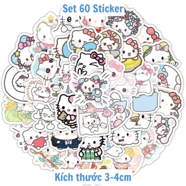 Nhãn Dán Hello Kitty - Set 100 Sticker Mèo Đáng Yêu Trang Trí Laptop Điện Thoại Giá Chỉ 22000đ 15 Nhãn Dán Hello Kitty - Set 100 Sticker Mèo Đáng Yêu Trang Trí Laptop Điện Thoại Giá Chỉ 22000đ 15
