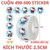 Nhãn Dán Hello Kitty - Set 100 Sticker Mèo Đáng Yêu Trang Trí Laptop Điện Thoại Giá Chỉ 22000đ 22