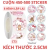 Nhãn Dán Hello Kitty - Set 100 Sticker Mèo Đáng Yêu Trang Trí Laptop Điện Thoại Giá Chỉ 22000đ 25