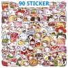 Nhãn Dán Hello Kitty - Set 100 Sticker Mèo Đáng Yêu Trang Trí Laptop Điện Thoại Giá Chỉ 22000đ 26