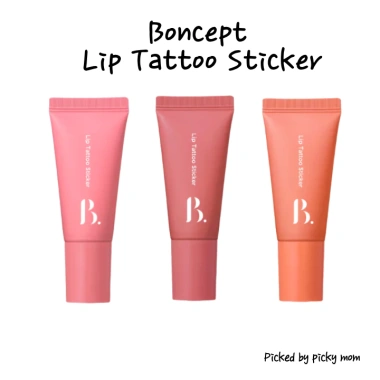 Nhãn dán hình xăm môi DAISO TONYMOLY 8g - Son Tint không gây dị ứng, chống thấm nước 24h, 3 màu