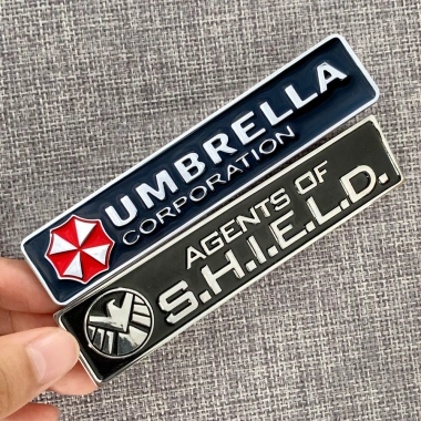 Nhãn dán ô tô kim loại kẽm 3D S.H.I.E.L.D - Đuôi xe máy Captain America giảm giá 5