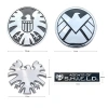 Nhãn dán ô tô kim loại kẽm 3D S.H.I.E.L.D - Đuôi xe máy Captain America giảm giá 8
