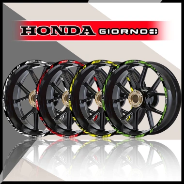 Nhãn Dán Phản Ứng Trung Tâm Bánh Xe Honda Giorno125 Chống Thấm Nước Trang Trí Vành Xe 3
