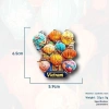 Nhãn dán tủ lạnh đèn lồng VN, từ tính 3D, quà tặng du lịch, trang trí 99.000 VND 5
